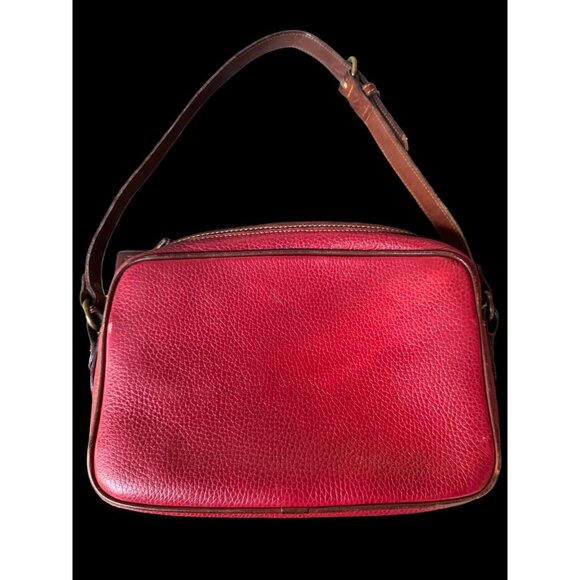 Vintage Coach Sheridan Red Brown Leather Crossbody - Picture 2 of 6